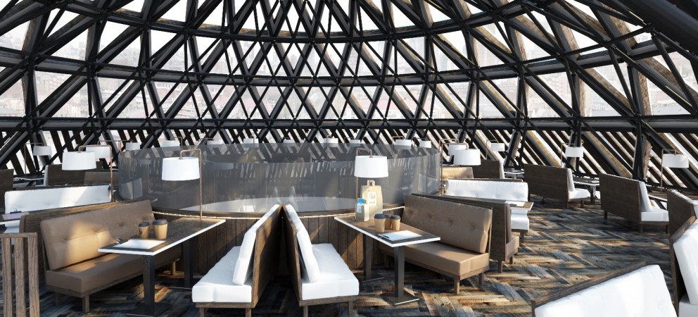 Cafe Restaurant, Siberia  | The Sky Lounge  | Interior Designers